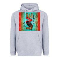 Heather Grey for the love of the game ice hockey Heavyweight Hoodie - Jasminsmagicworld
