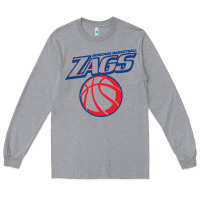 Heather Grey gonzaga basketball Long Sleeve Tee - linhVisuals