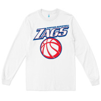White gonzaga basketball Long Sleeve Tee - linhVisuals