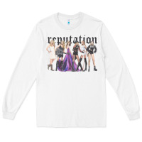 White reputation  okka Long Sleeve Tee - linhVisuals