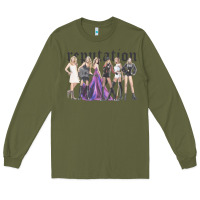 Army Green reputation  okka Long Sleeve Tee - linhVisuals