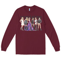Burgundy reputation  okka Long Sleeve Tee - linhVisuals