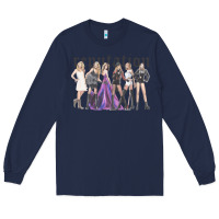 Navy reputation  okka Long Sleeve Tee - linhVisuals