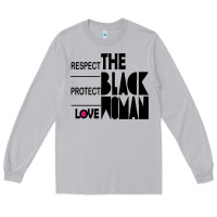 Moon Dust respect protect love the black woman Long Sleeve Tee - linhVisuals