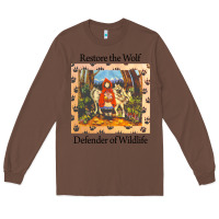 Chestnut restore the wolf defenders of wildlife Long Sleeve Tee - linhVisuals