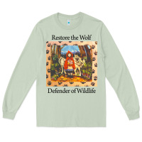 Matcha restore the wolf defenders of wildlife Long Sleeve Tee - linhVisuals