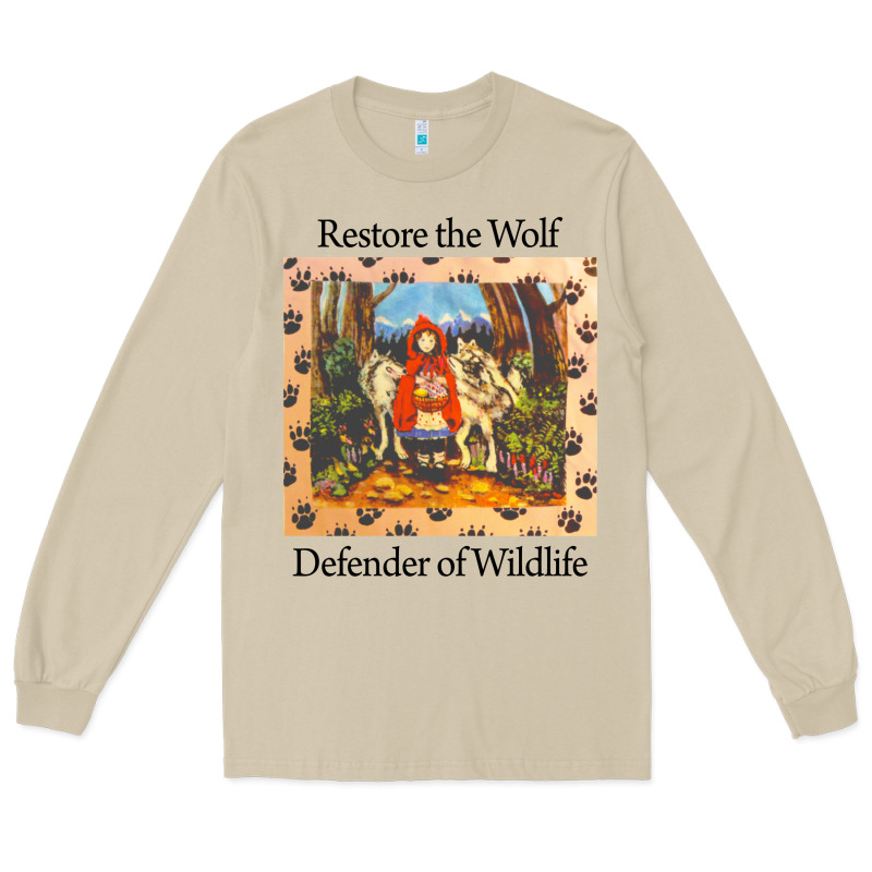 Restore The Wolf Defenders Of Wildlife Long Sleeve Tee by linhVisuals | Teevron
