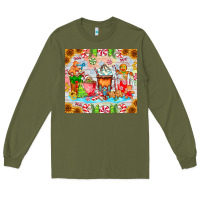 Army Green christmas coffee class Long Sleeve Tee - CowhideDigitalArt