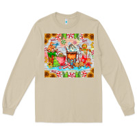 Mushroom christmas coffee class Long Sleeve Tee - CowhideDigitalArt