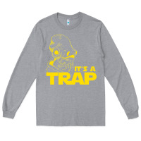 Heather Grey it's a trap Long Sleeve Tee - linhVisuals
