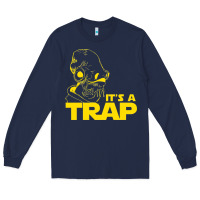 Navy it's a trap Long Sleeve Tee - linhVisuals