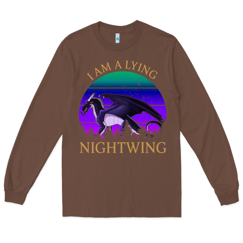 Wings Of Fire I Am A Lying Nightwing Vintage Long Sleeve Tee by linhVisuals | Teevron