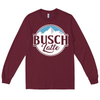 Burgundy premium busch Long Sleeve Tee - linhVisuals