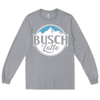 Heather Grey premium busch Long Sleeve Tee - linhVisuals