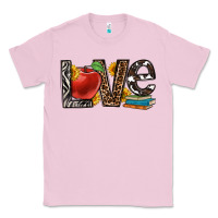 Bubblegum Pink love teacher Classic Tee - OliviaCreatesArt