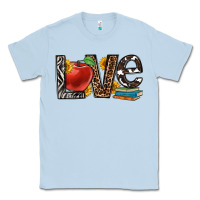 Dusty Blue love teacher Classic Tee - OliviaCreatesArt
