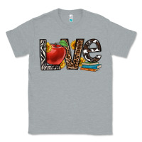 Heather Grey love teacher Classic Tee - OliviaCreatesArt