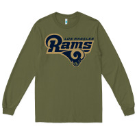 Army Green rams Long Sleeve Tee - linhVisuals