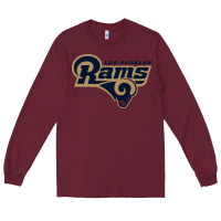 Burgundy rams Long Sleeve Tee - linhVisuals
