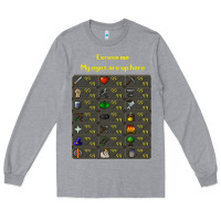 Heather Grey runescape game Long Sleeve Tee - linhVisuals