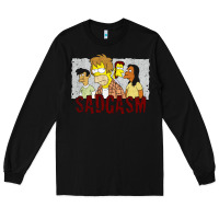 Black sadgasm Long Sleeve Tee - linhVisuals