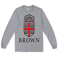 Heather Grey brown university Long Sleeve Tee - linhVisuals