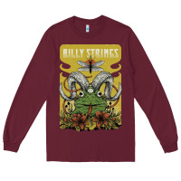 Burgundy billy strings poster Long Sleeve Tee - linhVisuals