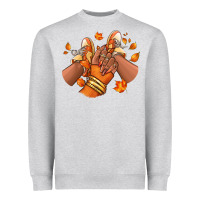 Heather Grey Black girl Fall sneakers Heavyweight Sweatshirt - RanaPortraitStore