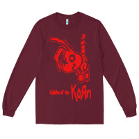 Burgundy k o r n classic Long Sleeve Tee - linhVisuals
