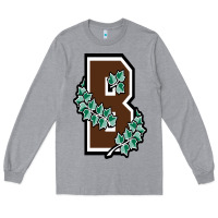 Heather Grey brown university Long Sleeve Tee - linhVisuals
