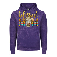 Cloud Purple Western Blessed Mom Charolais Bull Mother's Day Vintage Hoodie - LillyAllenDesigns