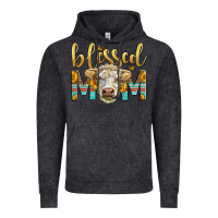 Vintage Black Western Blessed Mom Charolais Bull Mother's Day Vintage Hoodie - LillyAllenDesigns