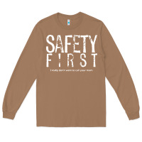 Toasted Coconut safety first science teacher Long Sleeve Tee - linhVisuals