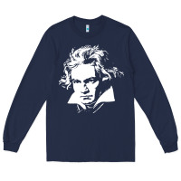 Navy beethoven Long Sleeve Tee - linhVisuals