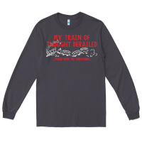 Smoke my train of thought derailed Long Sleeve Tee - linhVisuals