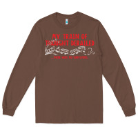 Chestnut my train of thought derailed Long Sleeve Tee - linhVisuals