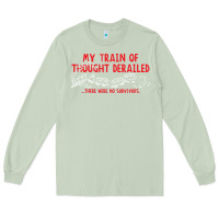 Matcha my train of thought derailed Long Sleeve Tee - linhVisuals