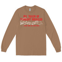 Toasted Coconut my train of thought derailed Long Sleeve Tee - linhVisuals