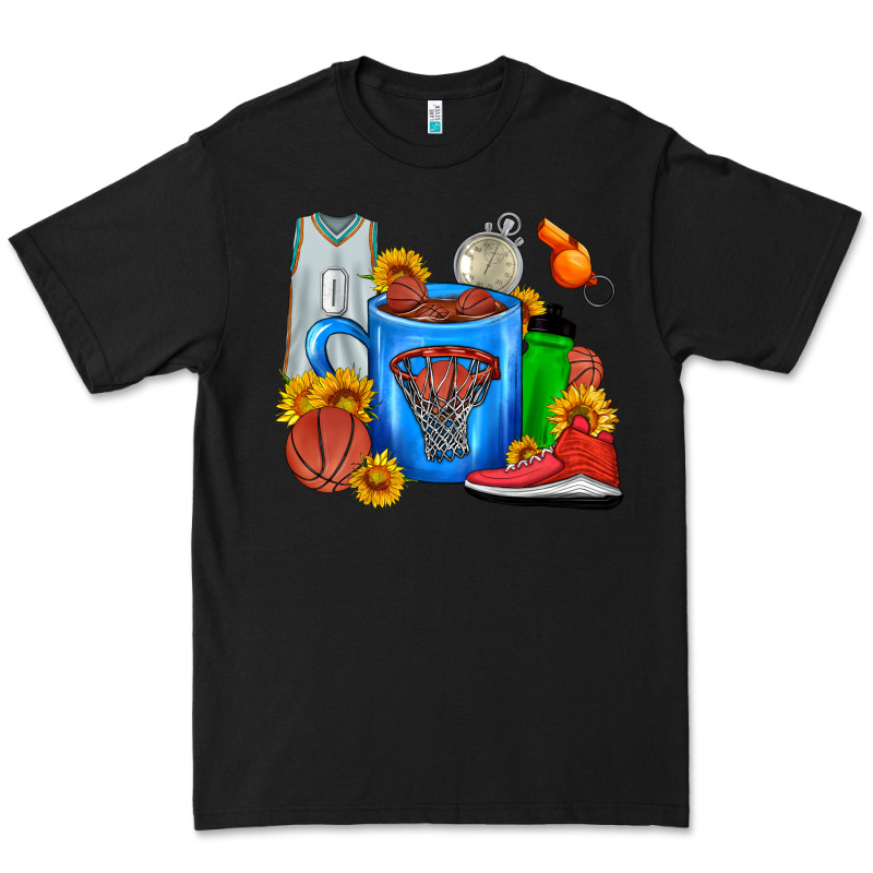 Basketball Coffee Cup Premium Tee by FaDigitalArtStudio | Teevron