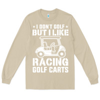 Mushroom i don't golf but i like racing golf carts Long Sleeve Tee - linhVisuals