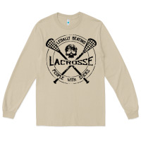 Mushroom lacrosse legally beating people with sticks Long Sleeve Tee - linhVisuals