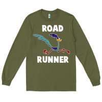 Army Green Road Runner Long Sleeve Tee - linhVisuals
