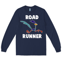 Navy Road Runner Long Sleeve Tee - linhVisuals