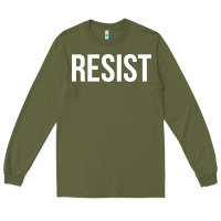 Army Green resist Long Sleeve Tee - linhVisuals