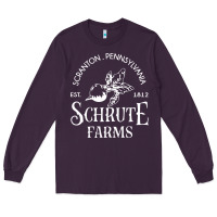 Plum schrute farms Long Sleeve Tee - linhVisuals