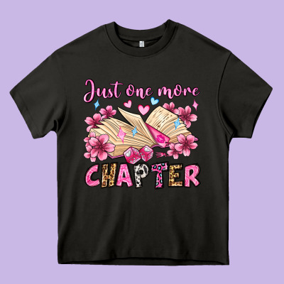 Just One More Chapter Valentine's Day Olivia Heavy Core Tee Designed By Oliviacreatesart