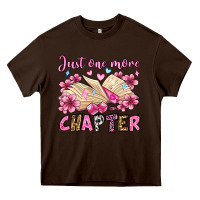 Chocolate Brown just one more chapter valentine's day olivia Heavy Core Tee - OliviaCreatesArt