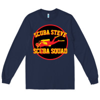 Navy scuba steve Long Sleeve Tee - linhVisuals