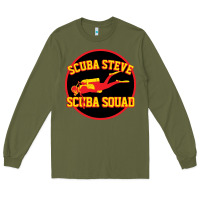 Army Green scuba steve Long Sleeve Tee - linhVisuals