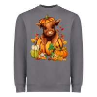 Storm Fall Autumn heifer pumpkin Heavyweight Sweatshirt - RanaPortraitStore